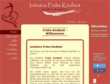 Tablet Screenshot of fruehe-kindheit.net